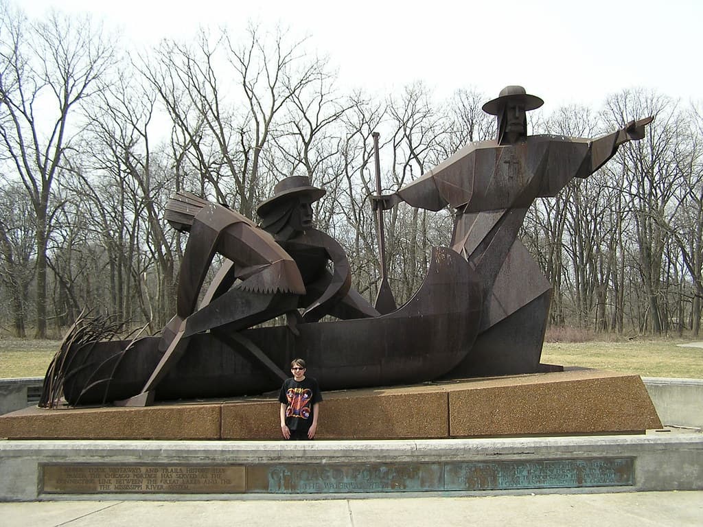 Marquette and Joliet Explorer Statue